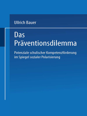 cover image of Das Präventionsdilemma